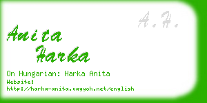 anita harka business card